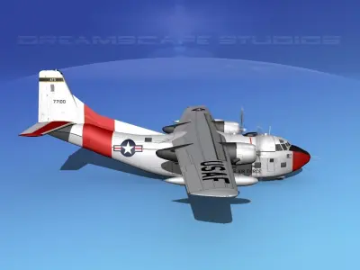 Fairchild C-123K Provider V04 3D model
