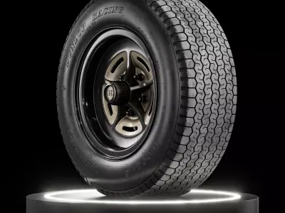 Dunlop 224 CR65 600L 15 R7 Revamped 3D model