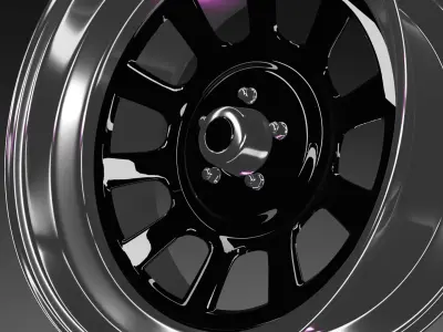 Car rim 19x9 inspired by American Racing 767 3D model