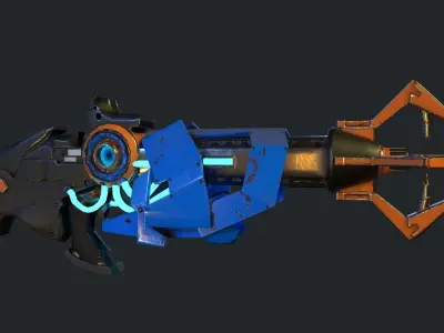 Freeze Ray Low-poly 3D model