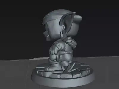 Sneaky Goblin Cute Miniature STL 3D print model