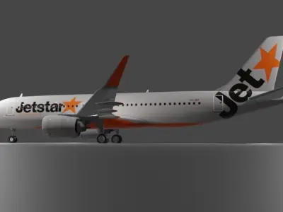 Airbus a320neo Multilivery pack 4 liveries Low-poly 3D model