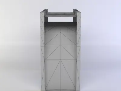 Bridge part Low-poly 3D model