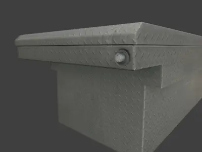 HUSKY TOOLBOX BRIGHT ALUMINUM 3D model