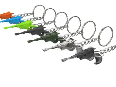 StarTrek Keychains Set part 2 - 11 STLs - Commercial Use 3D print model