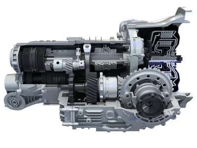 Transmission Cutaway Cayman 981 Boxster 3D model