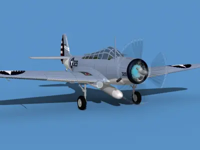 Douglas TBD-1 Devestator V13 3D model