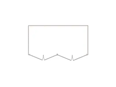 Simple Exterior Sketch by Interior - 251-500 SF - Xactimate 3D model