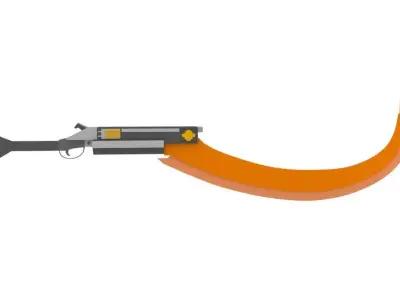 Khopesh Revolver Free 3D model