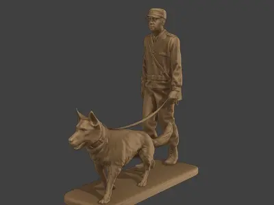 Czechoslovak communist Police K9 002 3D print model