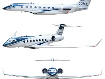 Aircraft G800 3D model