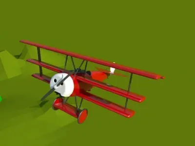 Low Poly Landscape scene Low-poly 3D model