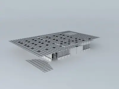 bank interior 3D model