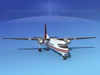 Fokker F-60 Solaris Charters 3D model