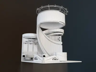 exhibition stand 25 sqm 3D model