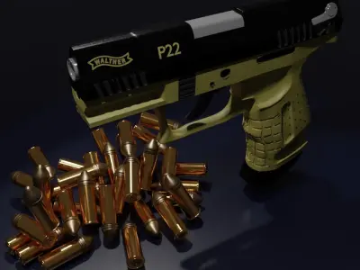 walther p22 3D model
