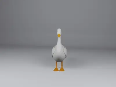 Duck 3d Low-poly 3D model