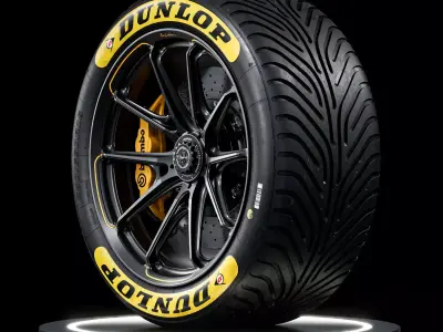 Dunlop Lemans24 280 680 R18 WET 3D model