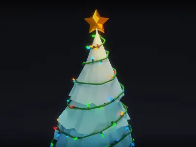 Low Poly Christmas Trees Free low-poly 3D model