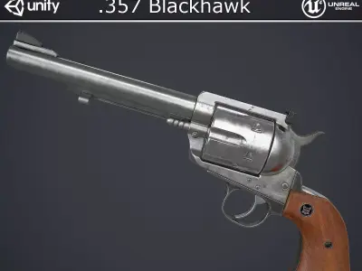 Blackhawk Magnum Low-poly 3D model