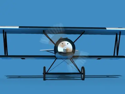 Fokker D-VI V08 3D model