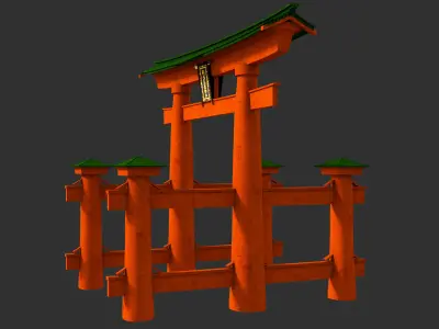 Japanese Torii 3D model