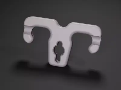 Washing Line Coat Hanger Clip Outdoor Clothesline Hanger STL 3D print model