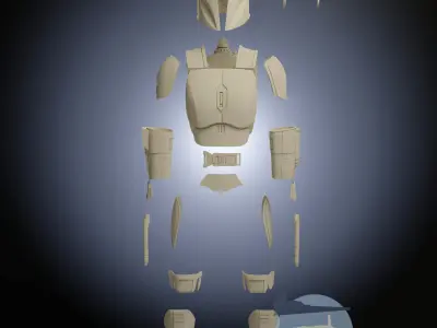 Bo Katan Kryze Full Armour 3D Print iles 3D print model