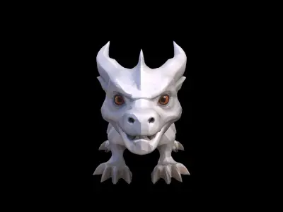 Falkor Dinosaur 3d Model 3D model