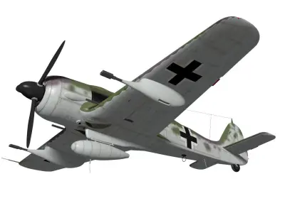 Focke Wulf Fw190 F8 R3 3D model