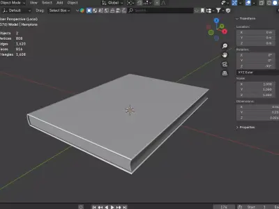 Hamptons Private Book 3D model