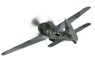 Focke Wulf - FW190 F8 - E8 DH 3D model