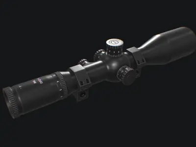Sniper Scope Low-poly 3D model
