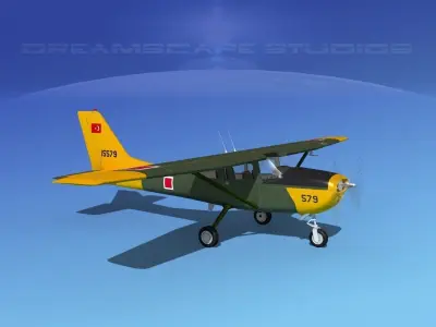 Cessna T-41 Mescalero Turkish AF 3D model