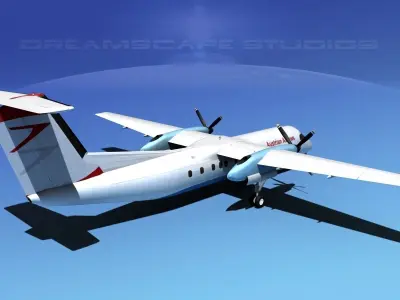 DeHavilland DHC-8-Q300 Austrian Arrows 3D model