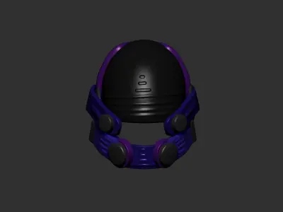 helmet high poly sculpt 3d printable  3D model 183