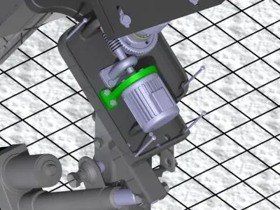 Solar PV tracker Free 3D model