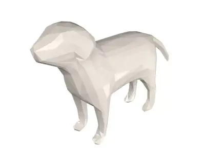 Lowpoly Dog 02 Free low-poly 3D model