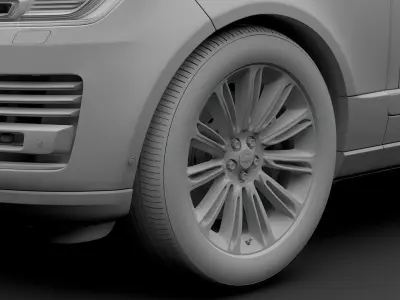 Range Rover Autobiography 2018 wheel 3D model