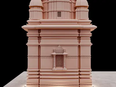 Hindu Temple Low-poly 3D model