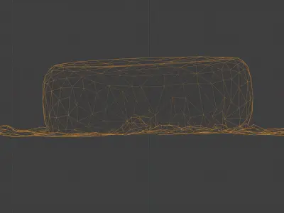 Photorealistic 3D scan of a tire Low-poly 3D model