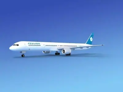 Boeing 757-300 Finnair 3D model