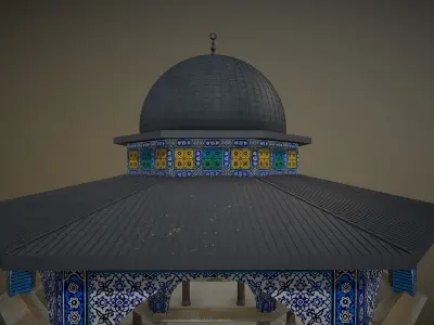 Qubbat Al-Silsila - Dome Of The Chain 3D Model 3D model