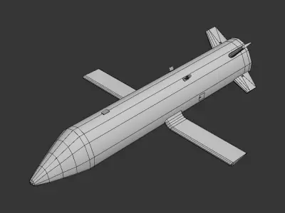 US Gremlins UAV Low-poly Low-poly 3D model