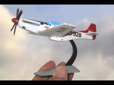 P-51D Mustang Sally AURI Free 3D print model