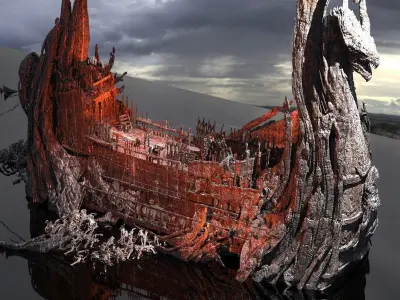 Kharon the Ferryman Grand Ship 3D model