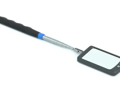 Garage LED Inspection Mirror 3D model