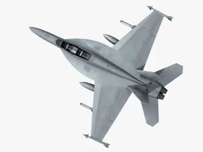 F A-18 EF SuperHornet Low-poly 3D model