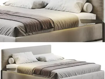 Stone Bed - Bedroom Set 3D model