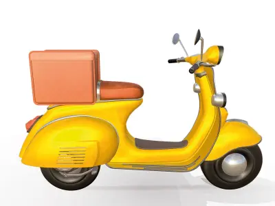3D Scooter 3D model